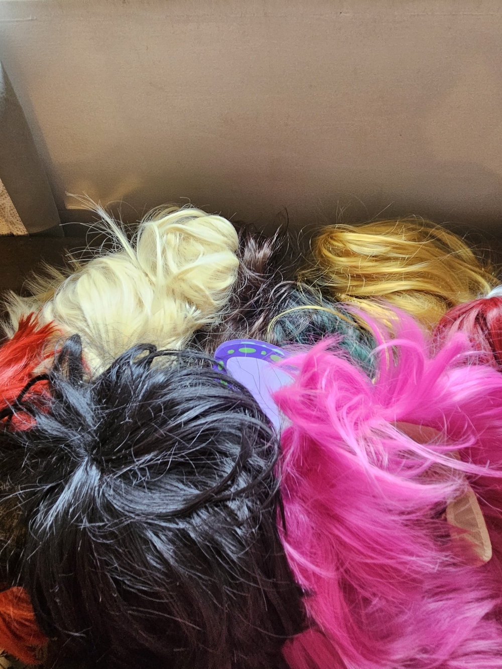 Assorted Anime Wigs - Multi-Color Synthetic Wig Bundles